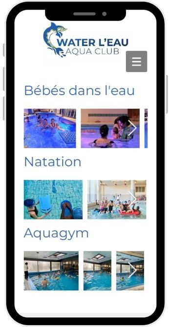 Realisation Water Leau Aqua Club Web Mobile 3 Water L'eau Aqua Club
